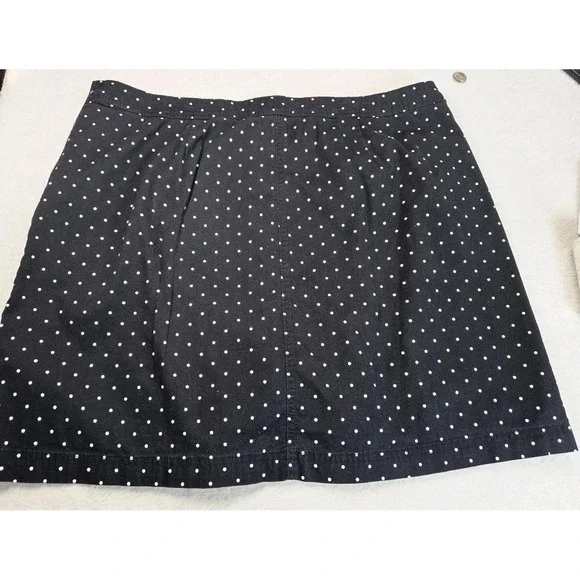 Karen Scott Woman 16W Black Polka Dot Skort Skirt Shorts Plus Size Summer - Picture 3 of 8